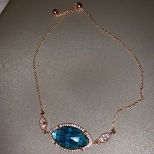 Gem and diamond bracelet